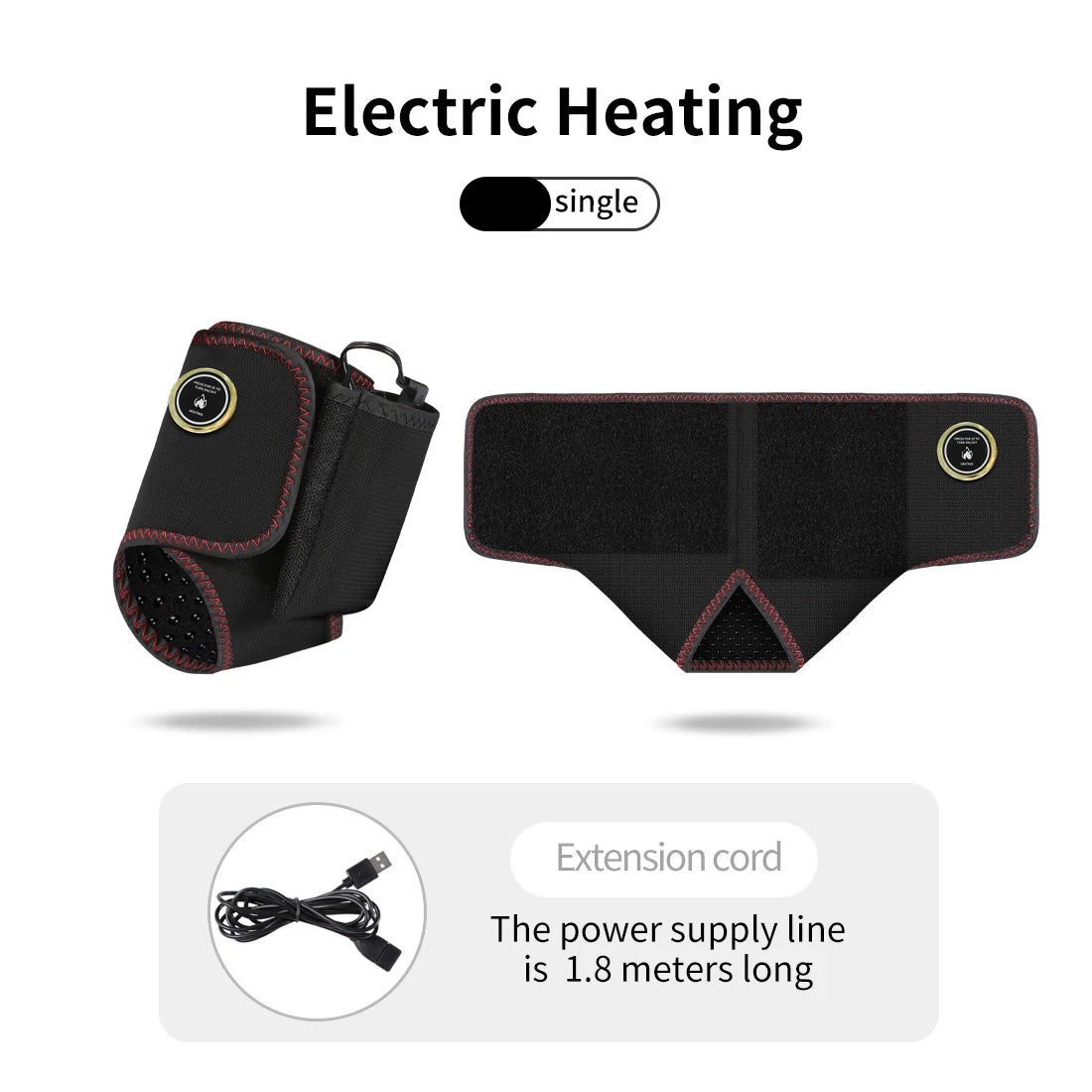 USB heated ankle massager