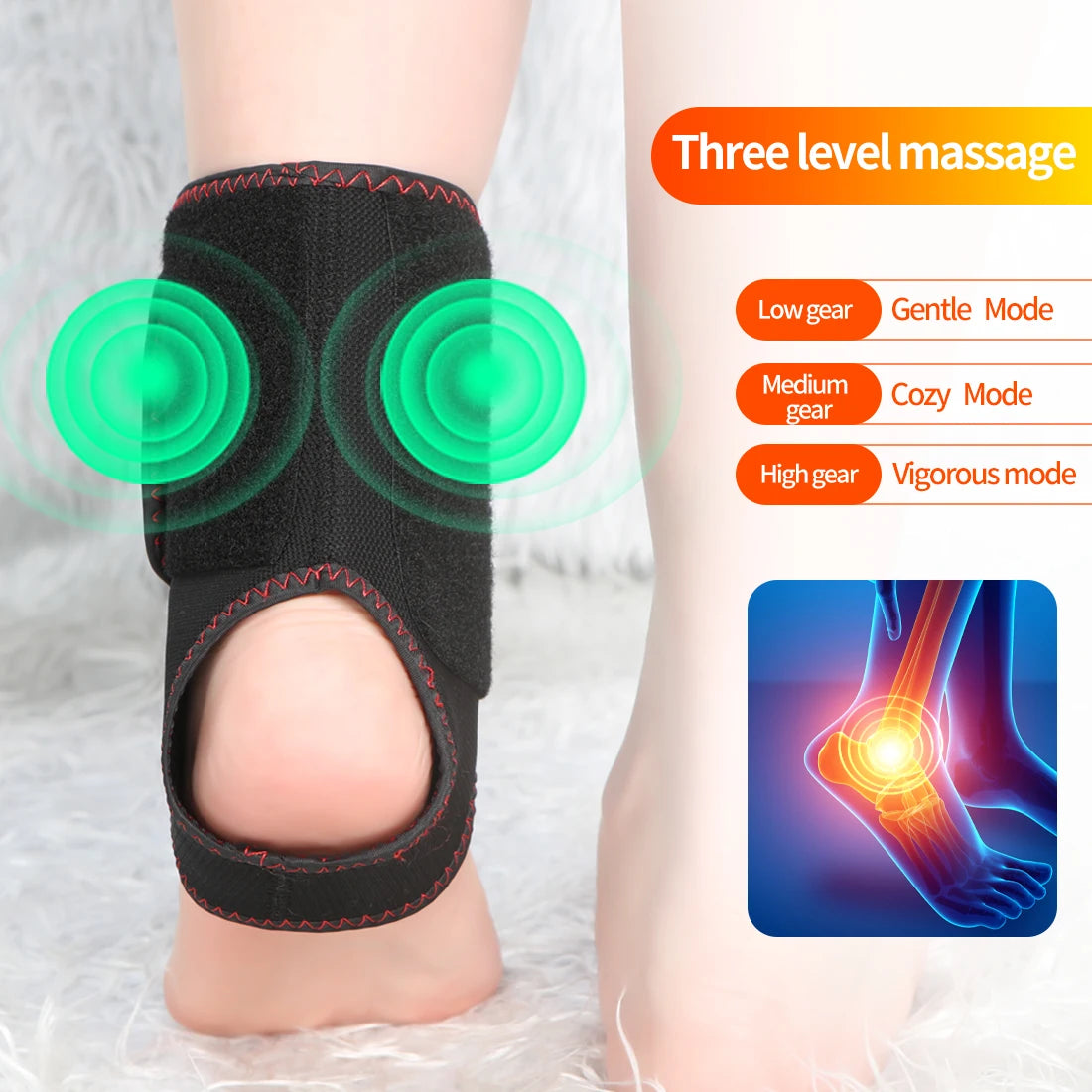 USB heated ankle massager